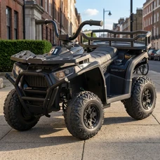 Детский квадроцикл M 6127EBLR-2(24V) черный с пультом и четырьмя моторами по 25W