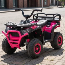 Детский квадроцикл M 6127EBLR-8(24V) розовый с пультом и четырьмя моторами по 25W