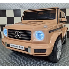 Детский электромобиль джип M 5028EBLR-17 коричневый Mercedes с четырьмя моторами по 25 Вт