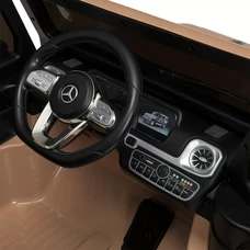 Детский электромобиль джип M 5028EBLR-17 коричневый Mercedes с четырьмя моторами по 25 Вт фото 16