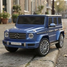 Детский электромобиль джип M 5028EBLRS-4 синий Mercedes в автопокраске