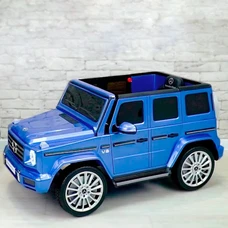Детский электромобиль джип M 5028EBLRS-4 синий Mercedes в автопокраске фото 14
