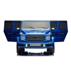 Детский электромобиль джип M 5028EBLRS-4 синий Mercedes в автопокраске фото 18