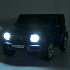 Детский электромобиль джип M 5028EBLRS-4 синий Mercedes в автопокраске фото 71