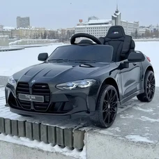 Детский электромобиль BMW M 5096EBLR-2 черный светятся фары