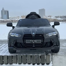 Детский электромобиль BMW M 5096EBLR-2 черный светятся фары фото 14