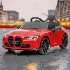 Детский электромобиль BMW M 5096EBLR-3 красный светятся фары