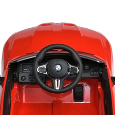 Детский электромобиль BMW M 5096EBLR-3 красный светятся фары фото 11