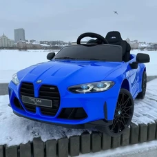 Детский электромобиль BMW M 5096EBLR-4 синий светятся фары