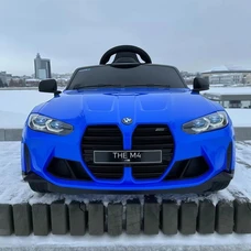 Детский электромобиль BMW M 5096EBLR-4 синий светятся фары фото 14