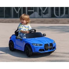 Детский электромобиль BMW M 5096EBLR-4 синий светятся фары фото 37