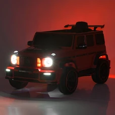 Двухместный детский электромобиль M 6404EBLR-2(24V) черный Mercedes с EVA колесами фото 11