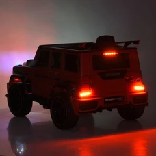 Двухместный детский электромобиль M 6404EBLR-2(24V) черный Mercedes с EVA колесами фото 31