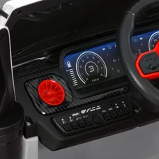 Двухместный детский электромобиль M 6404EBLR-2(24V) черный Mercedes с EVA колесами фото 15