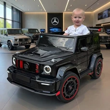 Двухместный детский электромобиль M 6404EBLR-2(24V) черный Mercedes с EVA колесами фото 63