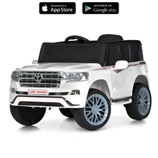 Детский электромобиль M 6130EBLR-1 белый джип Toyota с двумя моторами по 35W фото 21