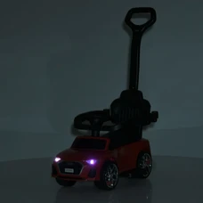 Детская каталка - толокар M 6254EL-3 красная Audi с родительской ручкой фото 41