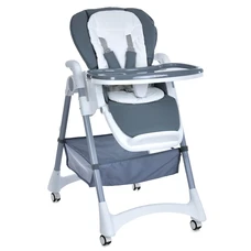 Стульчик для кормления El Camino Steady ME 1177 Storm Gray серый с матрасиком