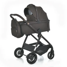 Универсальная коляска El Camino Riviera ME 1183 Dark Chocolate темно-коричневая 2 в 1