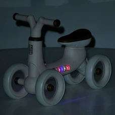 Детский беговел 10 д. Prof1 Kids MBB 1053-1 бежевый четырехколесный фото 71
