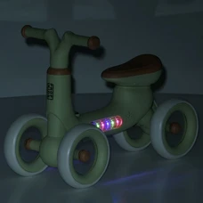 Детский беговел 10 д. Prof1 Kids MBB 1053-2 зеленый четырехколесный фото 71