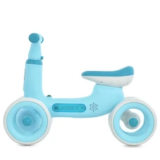 Детский беговел 10 д. Prof1 Kids MBB 1053-3 голубой четырехколесный фото 63