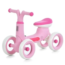 Детский беговел 10 д. Prof1 Kids MBB 1053-4 розовый четырехколесный