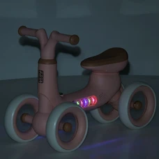 Детский беговел 10 д. Prof1 Kids MBB 1053-5 малиновый четырехколесный фото 71