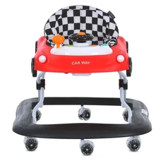 Детские ходунки El Camino Car Way ME 1216 Red-Black красно-черные с музыкой и подсветкой фото 14
