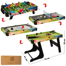 Детская настольная игра C6008-4 футбол + хоккей + бильярд + теннис