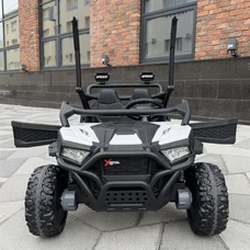 Двухместный детский электромобиль M 6481EBLR-1(24V) багги белый фото 14