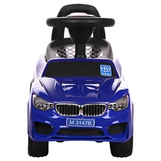Детская каталка - толокар M 3147B-4 синяя BMW светятся фары фото 14