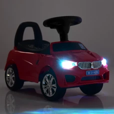 Детская каталка - толокар M 3147B-4 синяя BMW светятся фары фото 41