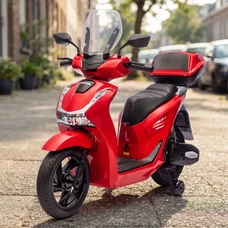 Детский мотоцикл M 6535EL-3(24V) красный скутер Honda с мотором 550W