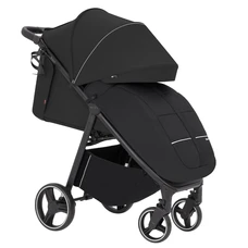 Прогулочная коляска Carrello Bravo CRL-8512 Pure Black черная с чехлом на ножки и подстаканником фото 14