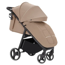 Прогулочная коляска Carrello Bravo CRL-8512 Deep Beige бежевая с чехлом на ножки и подстаканником фото 14