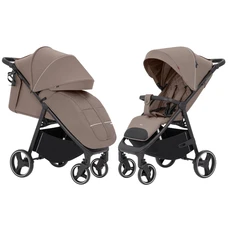 Прогулочная коляска Carrello Bravo CRL-8512 Castle Beige светло-коричневая с чехлом на ножки и подстаканником фото 21