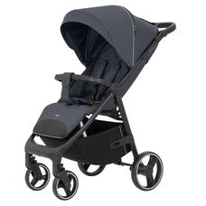 Прогулочная коляска Carrello Bravo CRL-8512 Timber Grey серая с чехлом на ножки и подстаканником