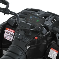 Детский квадроцикл M 6080EL-2(24V) двухместный черный с четырьмя моторами фото 16