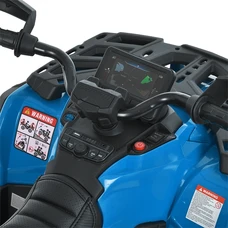 Детский квадроцикл M 6080EL-4(24V) двухместный синий с четырьмя моторами фото 16