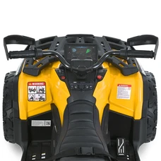 Детский квадроцикл M 6080EL-6(24V) двухместный желтый с четырьмя моторами фото 86