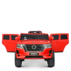 Детский электромобиль джип M 4837EBLR-3 красный Nissan с четырьмя моторами по 25W фото 21