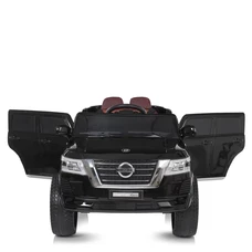 Детский электромобиль джип M 4837EBLRS-2 черный Nissan в автопокраске фото 14