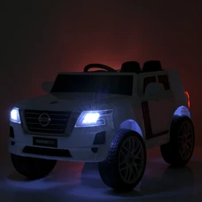 Детский электромобиль джип M 4837EBLRS-2 черный Nissan в автопокраске фото 63