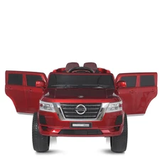Детский электромобиль джип M 4837EBLRS-3 красный Nissan в автопокраске фото 41