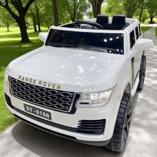 Детский электромобиль джип M 4836EBLR-1 белый Range Rover с полным приводом фото 14
