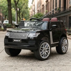 Детский электромобиль джип M 4836EBLRS-2 черный Range Rover в автопокраске