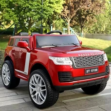 Детский электромобиль джип M 4836EBLRS-3 красный Range Rover в автопокраске