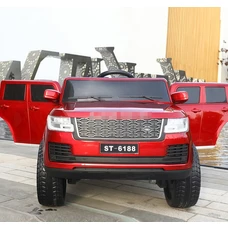 Детский электромобиль джип M 4836EBLRS-3 красный Range Rover в автопокраске фото 21