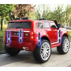 Детский электромобиль джип M 4836EBLRS-3 красный Range Rover в автопокраске фото 41